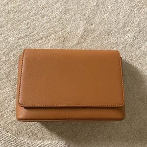 TDE Leather Puff Crossbody Bag